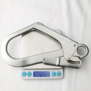 Perna gêmea Aço Lanyard Gancho Personalizado Gancho Giratório Mosquetão Queda Proteção Cinto De Segurança Andaimes Ganchos Quick Connect Buckle - Product Image 2