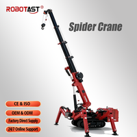 Mini Crawler Crane 3 Ton Spider Crane untuk Ruang Sempit