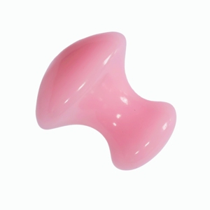 Cute Pink Resin Mushroom Massage Head Portable Manual Acupressure Stick for Face & Body Gift-ready Beauty Tool Factory Direct - Product Image 2