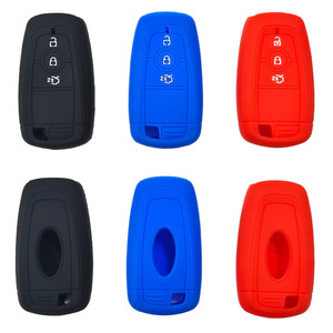 Housse de clé de voiture en silicone avec logo personnalisé, durable, étanche, <span class=keywords><strong>porte</strong></span>-clés pour voitures <span class=keywords><strong>Ford</strong></span> - Product Image 1