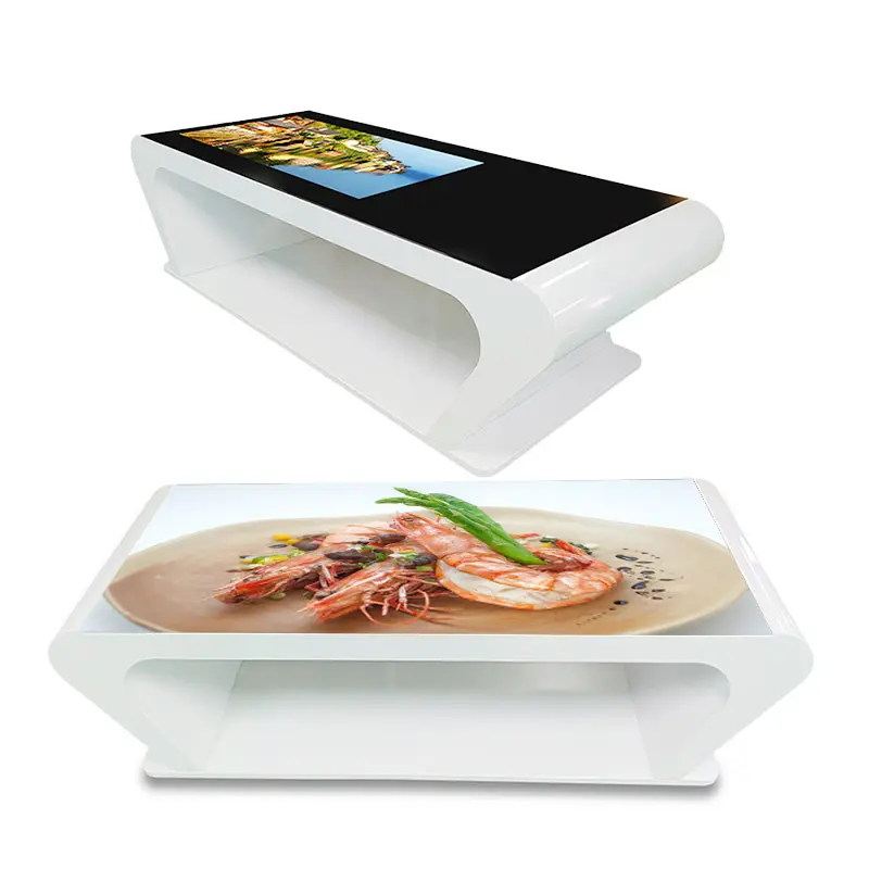 Hot sale Waterproof media interactive multi touch screen smart wifi LCD video display table