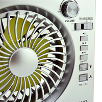 Waxiba XB-951BT XB 951 URCE Lampe torche portable rechargeable AM FM SW 3 bandes Lecteur de musique USB TF BT Radio solaire avec ventilateur Mini