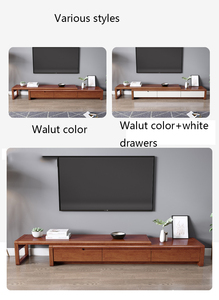 Armoire de table en bois blanc massif bon marché pour le salon, la chambre à coucher ou les meubles de bureau - Product Image 5