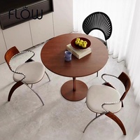 Chaise de salle à manger multifonctionnelle Kingfisher de style médiéval danois, fauteuil rétro simple pour la maison avec dossier en acier inoxydable