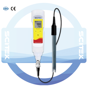 Medidor de <span class=keywords><strong>pH</strong></span> de Bolso de Alta Precisão SCITEK com Calibração de 1 a 3 Pontos, Tela LCD de Duplo Display e Membrana Sensível ao <span class=keywords><strong>pH</strong></span> Cônica - Product Image 2