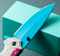Couteau pliant 3D personnalisé en usine, imprimé bonbons et donuts, couteau de poche EDC pliant, outil multifonctionnel pour le camping en plein air