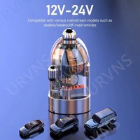 Pengisi Daya Mobil Mini Transparan dengan Tarikan 30W USB C QC3.0 PD Tipe C PD Pengisian Cepat Adaptor Pengisi Daya Mobil Cepat untuk Iphone