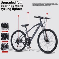 Sepeda Gunung untuk Dewasa Remaja Rem Cakram Ganda Kecepatan Variabel Peredam Kejut Velg Aluminium Alloy Rangka Baja Karbon Tinggi