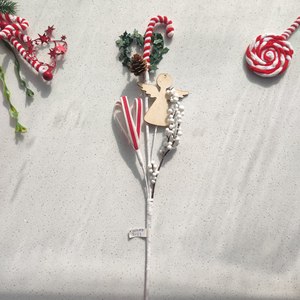 Adornos Navideños Artificiales con Brillantina Premium para Decoración de Árboles de Navidad, Fiestas, Centros de Mesa y Decoración del Hogar - Product Image 5