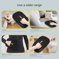 Gants électrostatiques réutilisables 2025 améliorés pour enlever les poils d'animaux (chats, chiens), rouleau anti-peluches lavable pour canapé, fauteuil et meubles, nettoyeur de poils