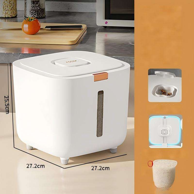 Ivory white 10kg feeding cup-sealed insect proof large capacity