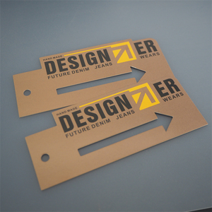 Miễn Phí Thiết Kế Logo Sang Trọng Tái Chế Nhãn Hàng May Mặc Dập Nổi Tùy Chỉnh In Ấn Đặc Biệt Các Tông Quần Áo Cho Quần Áo Treo Thẻ - Product Image 3