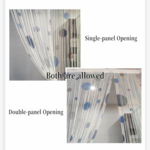 Cortina de cinta plana bonita para puerta, panel de ventana, divisor de habitación <span class=keywords><strong>con</strong></span> flecos de hilo para sala de estar - Product Image 5