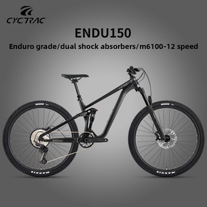 Bicicleta de Montaña CYCTRAC de Aluminio con Suspensión Trasera ENDU150 M6100, Frenos de Disco Delanteros y Traseros, Doble Amortiguación, 12 Velocidades, 29/27.5 Pulgadas ENDU150 M6 - Product Image 1