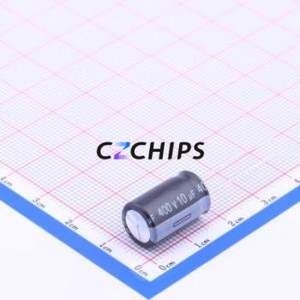 Condensador Electrolítico de Aluminio de Montaje Pasante EWH2GM100G16OT, D10xL16mm 10uF 20% 400V 98mA-120Hz - Product Image 2