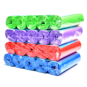 ถุงขยะในครัวเรือนแบบหนา ขนาด L พร้อมเชือกรูดและหูหิ้ว สำหรับใช้ในบ้าน - Product Image 2