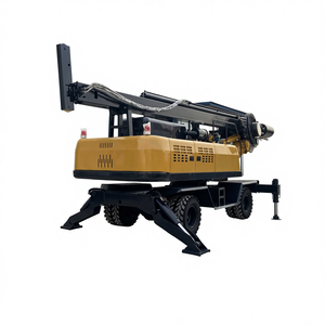 เครื่องเจาะฐานรากแบบมีล้อ DL-360 5-20 เมตร-เครื่องตอกเสาเข็มรถไฟพลังงานแสงอาทิตย์ ระบบไฮดรอลิกเต็มรูปแบบ เกียร์ PLC แกนหลัก รับประกัน 1 ปี - Product Image 1