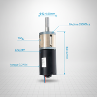 CDM BL4260I-GB 42mm Mikro Bürstenloser DC-Getriebemotor mit Integriertem Treiber Geräuscharm für AGV & Medizinische Geräte