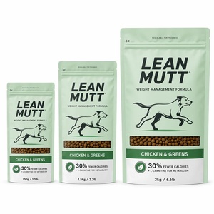 Bolsa de Mylar Personalizada para Alimentos para Perros con Control de Peso, Ventana Transparente, Cierre Resellable, Bolsa Doypack para Empaque de Alimentos para Mascotas para Marca Activa - Product Image 3