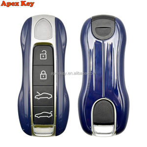 Fundas de Repuesto para Llaves de Alta Calidad en Azul Oscuro para Porsche con Adhesivos para Crear Marcos de Fotos Artísticos - Product Image 1