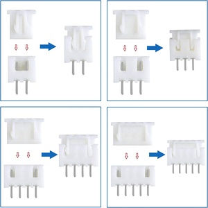 JST-XH Connector Kit, XH 2.54Mm 2/3/4/5 Pin Header Pria dan Wanita Konektor Plug Adapter dengan Kabel Kawat Datar 150Mm 24AWG Comp - Product Image 6