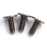 Vis à tête plate ultra-basse à empreinte cruciforme Phillips M2*5mm pour ordinateur portable, en acier nickelé noir, vis fines pour machine, système métrique