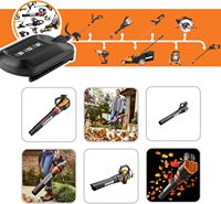Chargeur de batterie au lithium 20V WA3742 compatible avec les batteries Worx 18V/20V PowerShare WA3525 WA3520 WA3512 WA3512.1 WA3575 WA3578