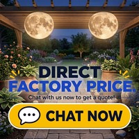Lampe solaire de jardin minimaliste, indice de protection élevé, lumière ronde décorative pour allée paysagère, terrasse, cour