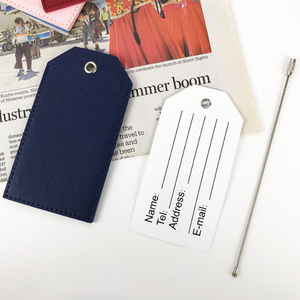 Etiqueta de Equipaje para Avión, Portátil, Grabada, de Cuero PU, Ligera (21g), Personalizable con Nombre y Letra - Product Image 4