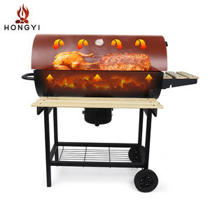 Parrilla de carbón para exteriores Hongyi con mesa lateral, estilo moderno para cocinar en el patio o jardín. - Product Image 5