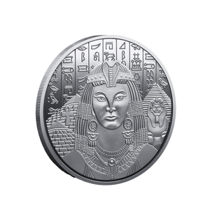 Pièce de monnaie du dieu soleil égyptien Ra, pyramide grecque, pièces de monnaie égyptiennes, Cléopâtre, pharaon, médaille commémorative de l'Égypte antique - Product Image 1