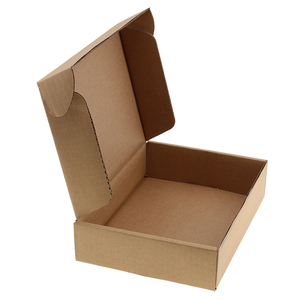 Custom logo printed flat pack folding corrugated die cut mailing box