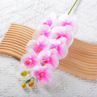 Orchidée Phalaenopsis artificielle en latex à toucher naturel pour la Saint-Valentin, Pâques, Noël et la remise des diplômes