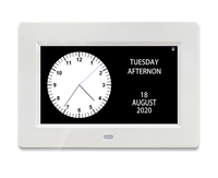 7 pouces électronique numérique jour horloge jour Date Station météo rappel de médecine grande police réveil pour les personnes âgées salon utilisation