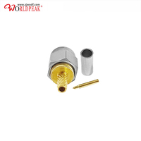 Connecteur RF en acier inoxydable 50 ohms DC-18 GHz, prise mâle SMA haute fréquence pour câble coaxial RG316/RG174/LMR100