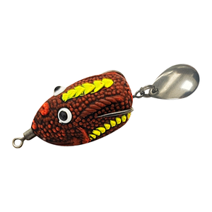 Haute qualité 7.2cm/6.5g Mini 3D flottant saut leurre réaliste en caoutchouc haut doux <span class=keywords><strong>grenouille</strong></span> conception saumon pêche rivière métal dorade flux - Product Image 1