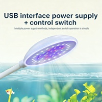 Lámpara LED para Acuario con Clip USB, de Espectro Completo, Regulable, de Bajo Consumo, Baiyi AQ004, para Peceras y Plantas Acuáticas