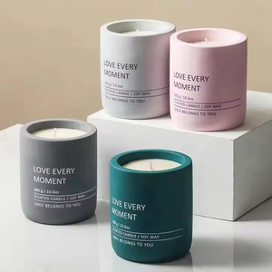 Velas de Arcilla de Colores al por Mayor, con Logotipo Personalizado Grabado, Velas de Cemento Únicas y Aromáticas, en Grandes Cantidades - Product Image 1