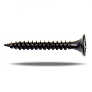 Vis pour cloisons sèches métriques, phosphoreuses noires, à filetage fin, autotaraudeuses, à tête Phillips, à tête encastrée, pour assemblage de profilés légers en acier - Product Image 1