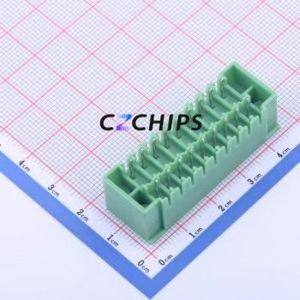 KF2EDGKVM-3.81-2*9P Plug-in Terminal Block Through hole,P=3.81mm Board-to-Board / Socket - Closed Screw Fixing 2x9P 3.81mm - Product Image 2