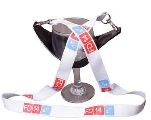 Wholesale Factory Price Wine Glass Holder Printed Lanyard with Custom Printing logo for Party - Product Image 1