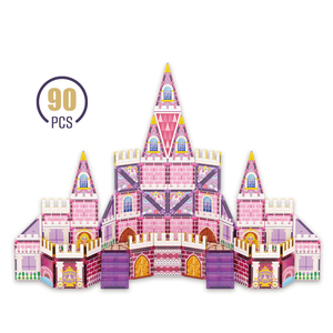 ชุดตัวต่อแม่เหล็ก 90 ชิ้น ของเล่นเสริมพัฒนาการสำหรับเด็กผู้หญิง ขนาด 5.5 ซม. รูปปราสาทเจ้าหญิง ผลิตจากพลาสติก ได้รับการรับรองมาตรฐาน EN71 เหมาะสำหรับการเดินทาง ปี 2026 - Product Image 2