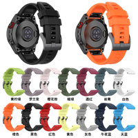 Nouveaux bracelets de montre intelligente en silicone à boucle en métal noir réglable 20 22 26mm pour Garmin Descent Mk3 7 Pro 7x7s 7 6 Pro