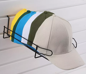 Cửa hàng bán lẻ Mũ hiển thị chủ hiển thị kim loại Giỏ dây slatwall hat kệ trưng bày - Product Image 5