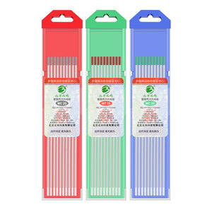 Beijing North Tungsten Tungsten Electrode 2.4mm WC 20 Argon Arc Welding Rods Red Green Blue Pack - Product Image 1