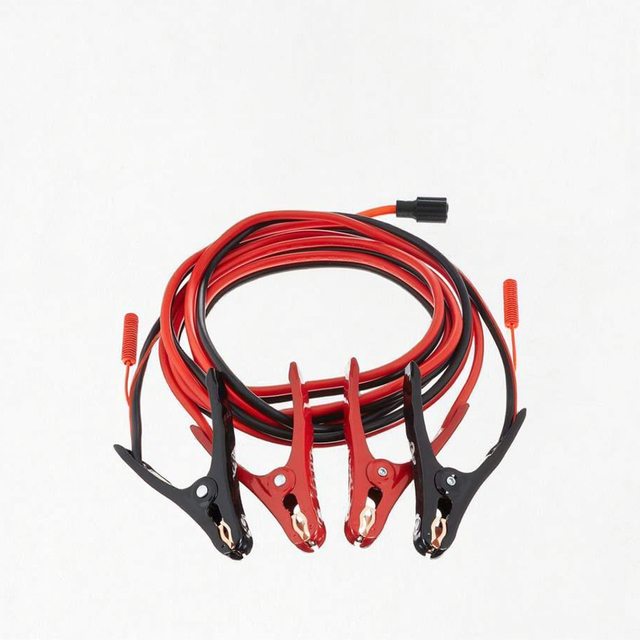 12-Foot Tin Plated Copper Conductor Jumper Cable Assembly Car Battery Wiring Harness PVC Rubber Insulation Automobile Use