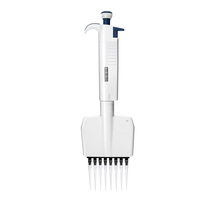 Pipette multicanal réglable à 8 canaux, calibration facile, autoclavable, pipette multicanal variable, multicanal 0,5-300ul