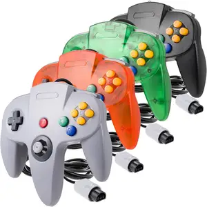 Honson có dây N64 trò chơi điều khiển cho Nintendo 64 giao diện USB Turbo tính năng phím điều khiển ứng dụng PC tương thích-Nhà cung cấp Trung Quốc