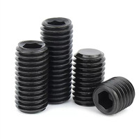 Vis sans tête hexagonale à pointe plate en acier au carbone métrique DIN 913 classe 12.9 avec filetage grossier M2-M16