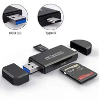 USB 3.0 Type C Micro SD TF OTG Adapter, Memory Card Reader